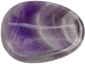 Chevron Amethyst worrystone