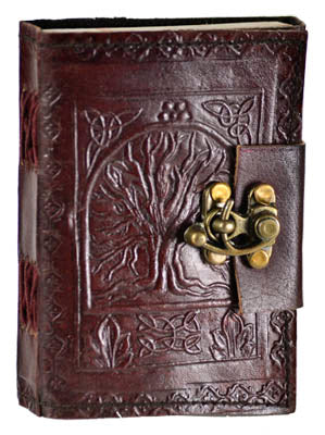 Tree of Life leather blank journal w/ latch