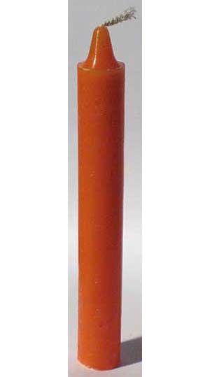 Orange 6" household Candle