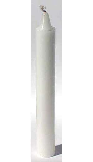 White 6" household Candle