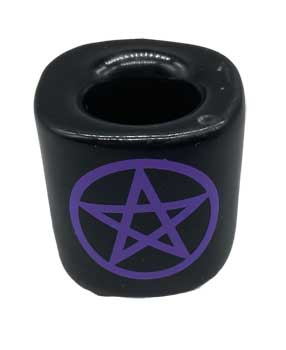 Pentagram Black ceramic holder