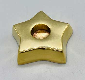 1 1/2" Brass Star chime holder