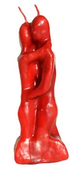 5 1/2" Lovers red candle