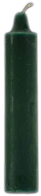 9" Green pillar candles