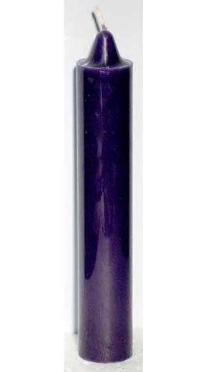 9" Purple pillar candle