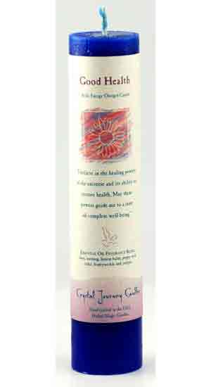 Good Health Reiki Charged Pillar candle