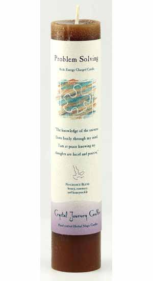 Problem Solving Reiki Charged Pillar Candle