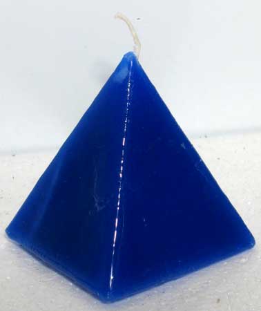 Blue pyramid Jasmine candle