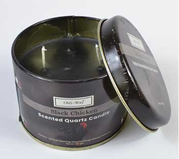 Gallina Negra (Black Chicken) quartz tin candle