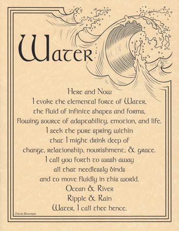 Water Evocation poster