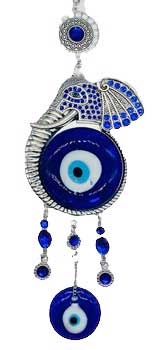 Elephant Evil Eye wall hanging