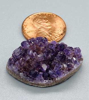 1" Amethyst Marquise druse cabochon