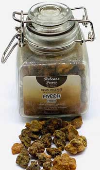 3.0oz Release Fears (myrrh) resin jar