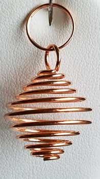 (set of 24) 3/4" Copper Plated coil