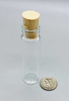 4dr glass vial w/ cork