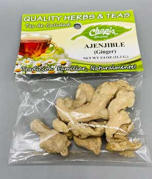 1/2oz Ajenjible chapis tea (ginger)