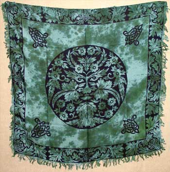 Greenman altar cloth 36" x 36"