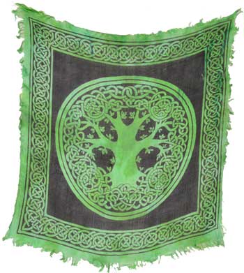 Tree of Life altar cloth 18" x 18"