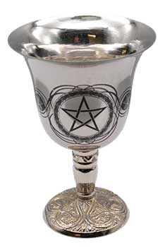 4 3/4" Pentagram chalice stainless steel